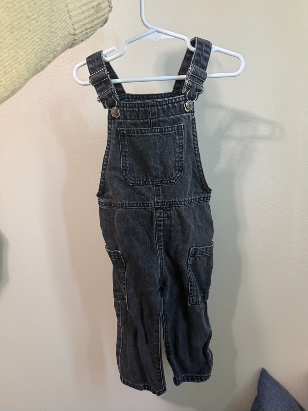 Zara Kids Black Denim Overalls 18-24 Months
